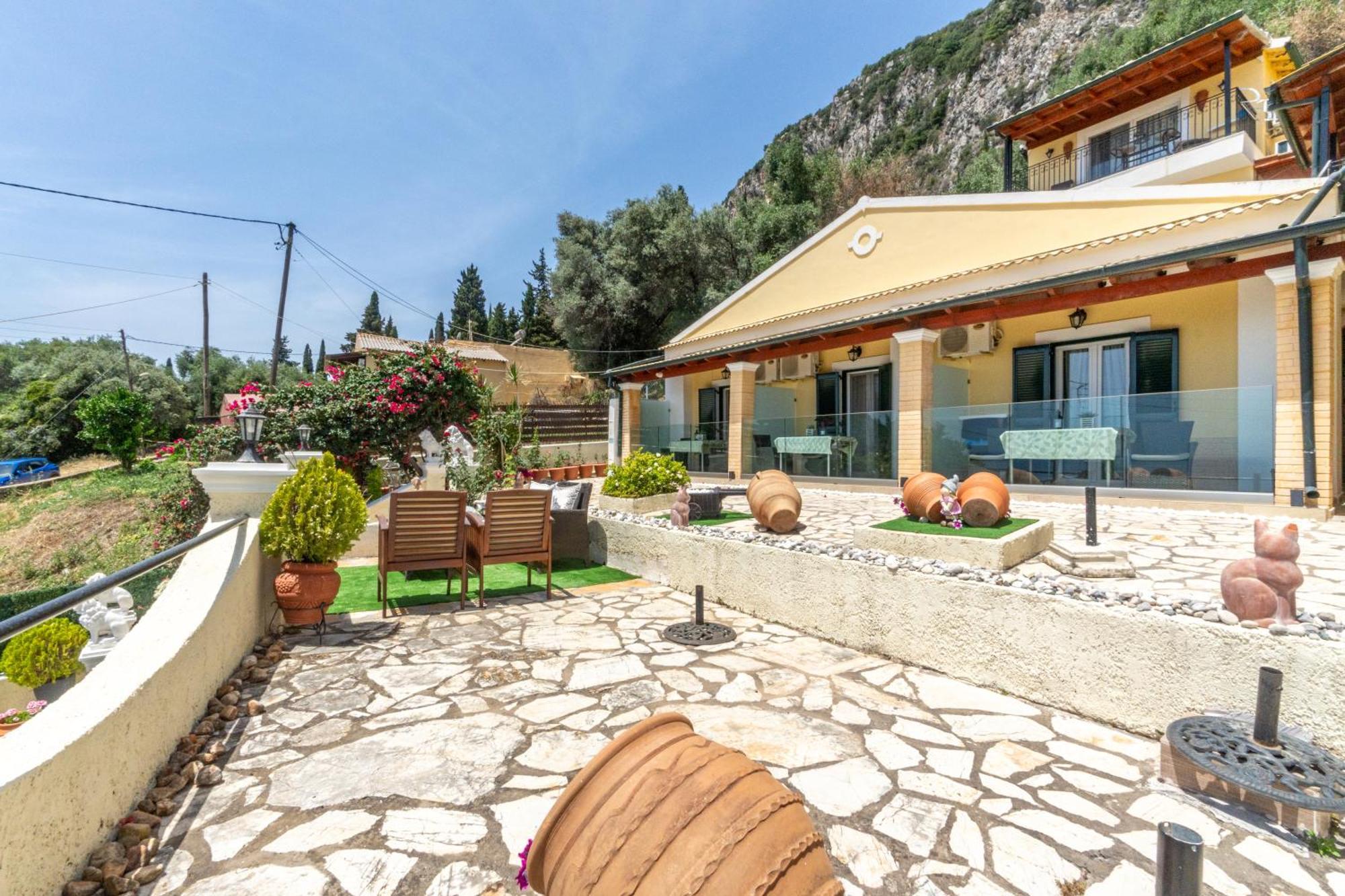 Angela Panorama Villa Paleokastritsa Bagian luar foto