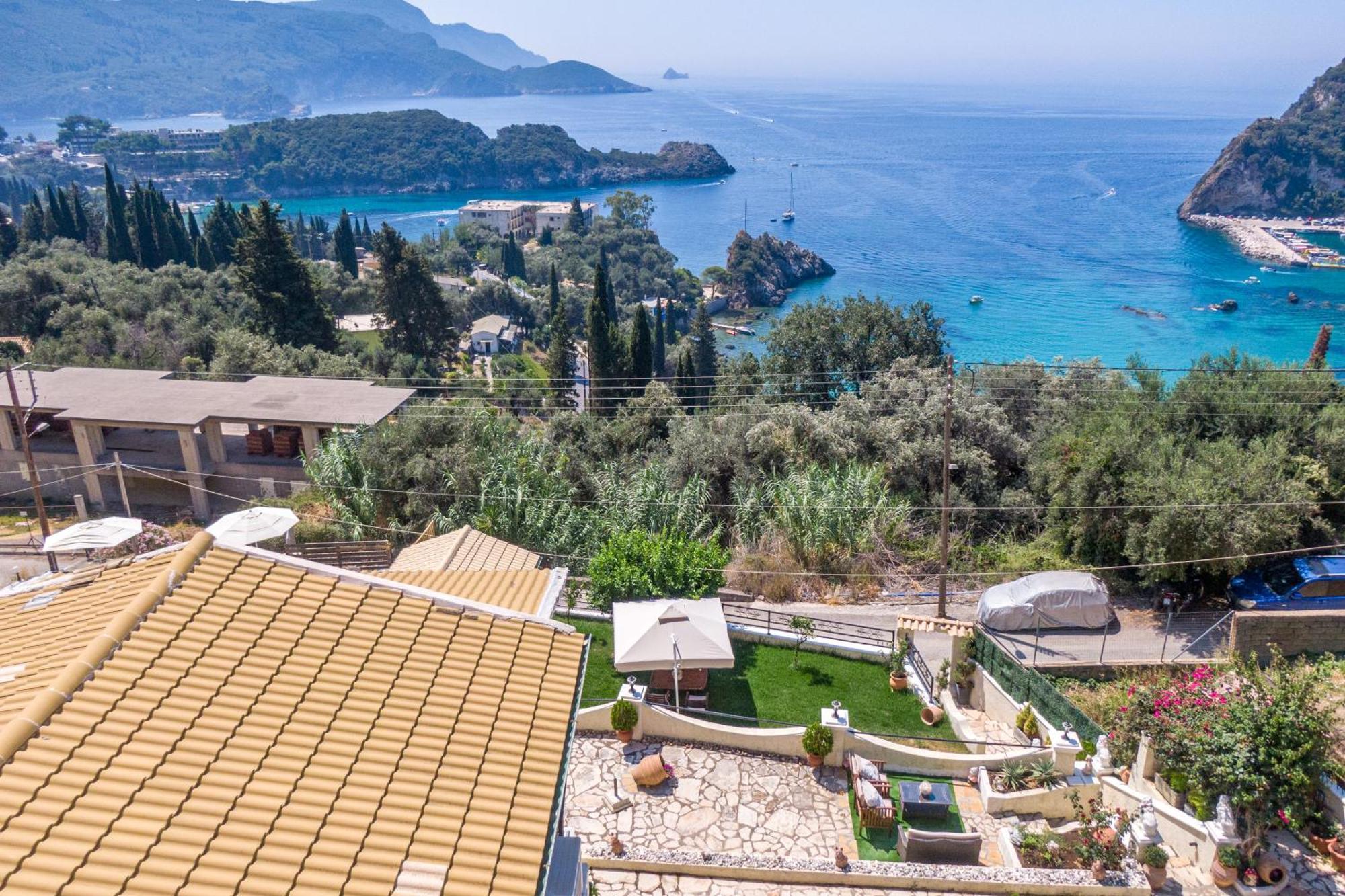 Angela Panorama Villa Paleokastritsa Bagian luar foto