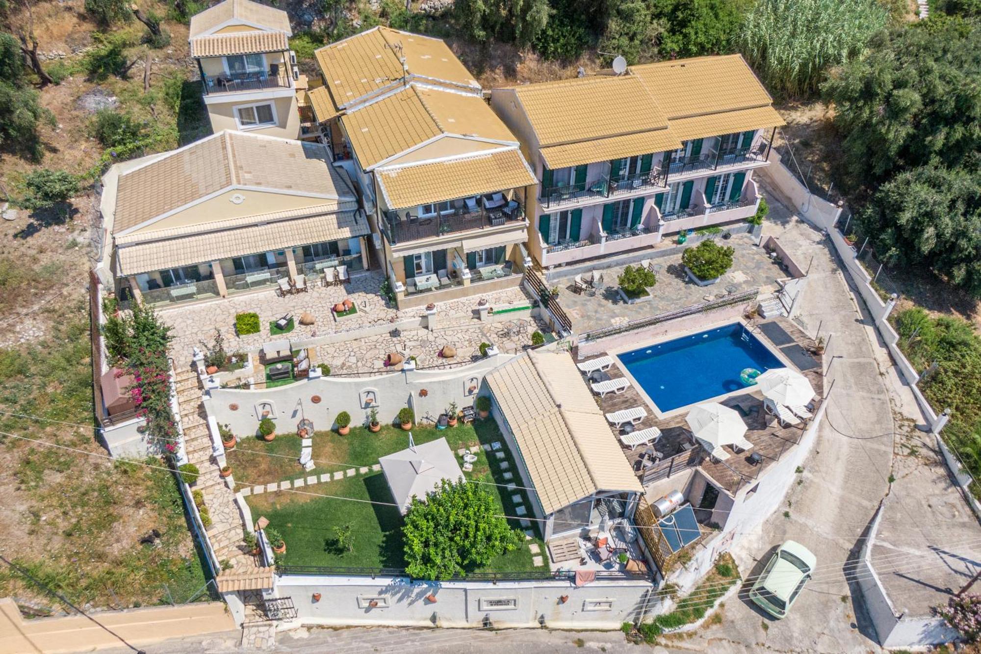 Angela Panorama Villa Paleokastritsa Bagian luar foto